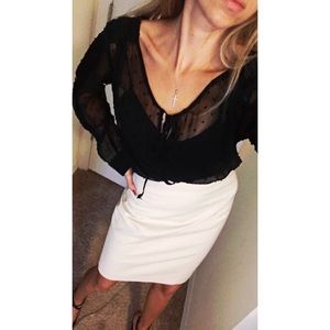 Black long sleeve blouse